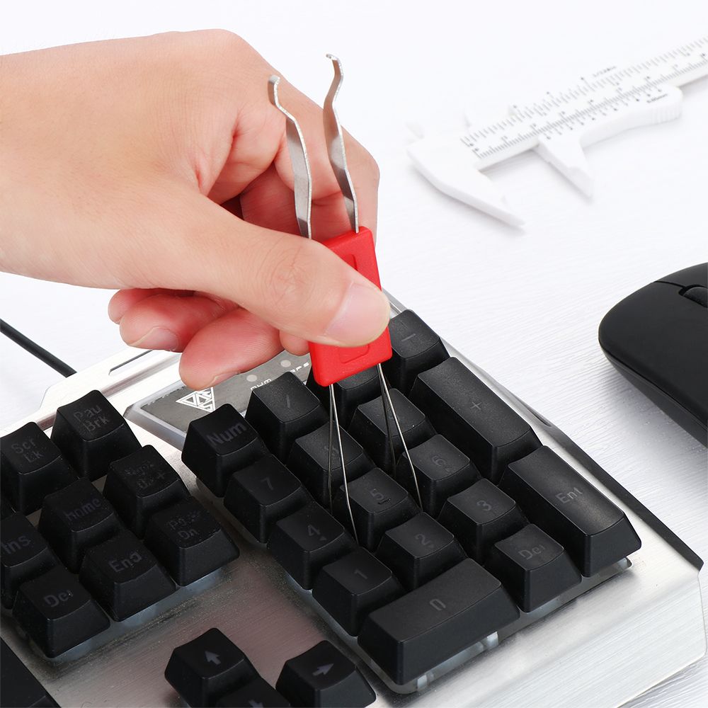 Easy Use Steel Accessories Dust Cleaner Aid Keycaps Puller Keycap Unloading Cleaning Tool