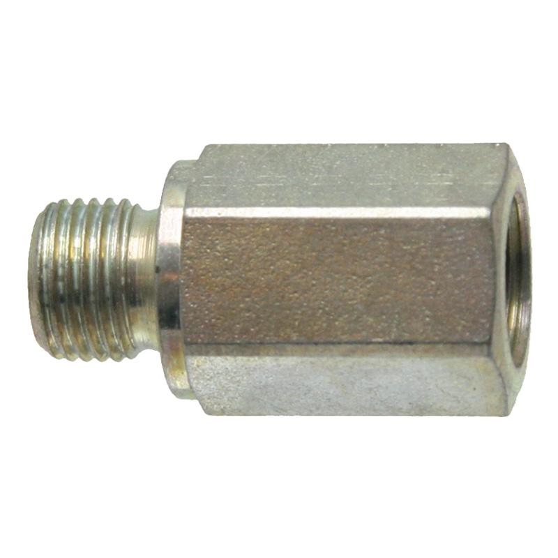 Straight threaded connection GA 3/8 MBSP x 3/8 FBSP =43 GRANITE