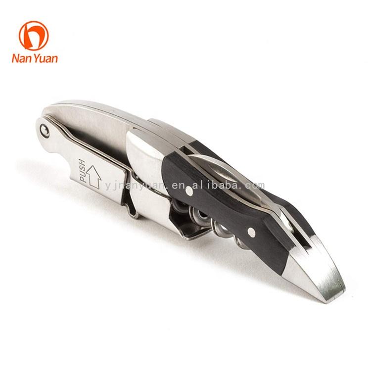 WS202 Professional Hinge Fulcrum Fulcrum Wine Waiters Corkscrew With Wood Handle