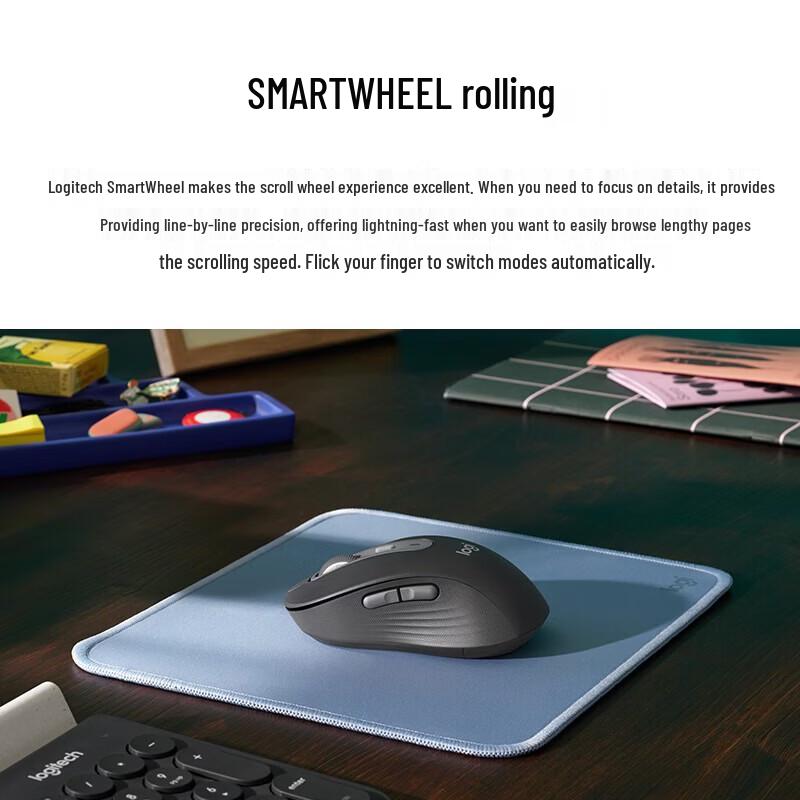 Logitech Беспроводная Bluetooth-мышь M750M, бесшумная