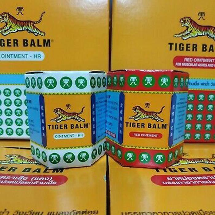 Coffret DUO Baume Du Tigre Rouge Et Blanc - 2 Pots De 30 G - Produit Original De Thailande.