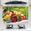 Oil-proof Kitchen Wall Sticker Goose Sea Fruit Self-adhesive Waterproof Heat Resistant Bathroom Kitchen Wall Art Decal Decoration