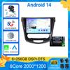 Android14 для Nissan Qashqai J11 Nissan X Trail T32 2014 - 2017 2Din стерео Автомагнитола Carplay Автомобильное Радио Мультимедиа Видео Плеер