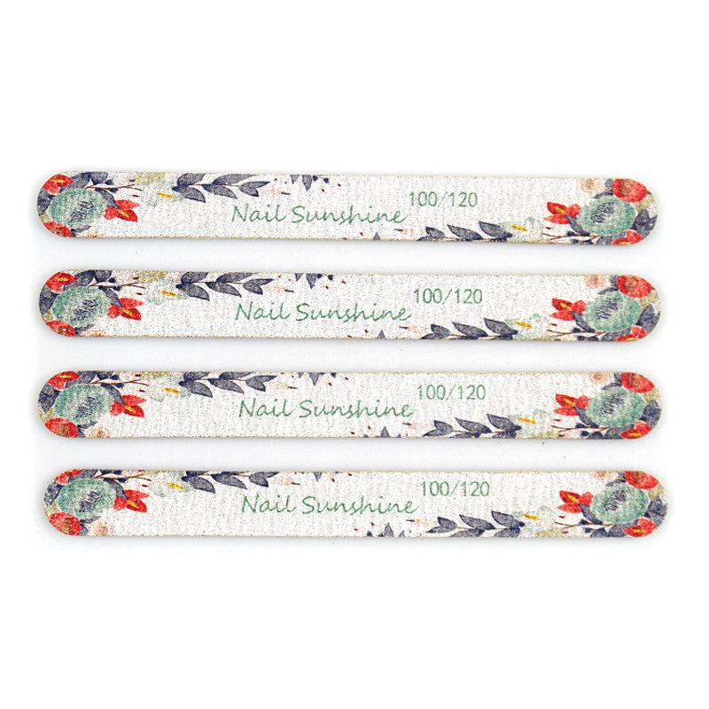 Пилка для ногтей в форме полумесяца с принтом бабочек - Тонкая деревянная щепка, инструмент для придания формы и шлифовки маникюра