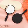 Портативное симпатичное круглое ручное зеркало: Маленькое пластиковое зеркало для макияжа и переодевания