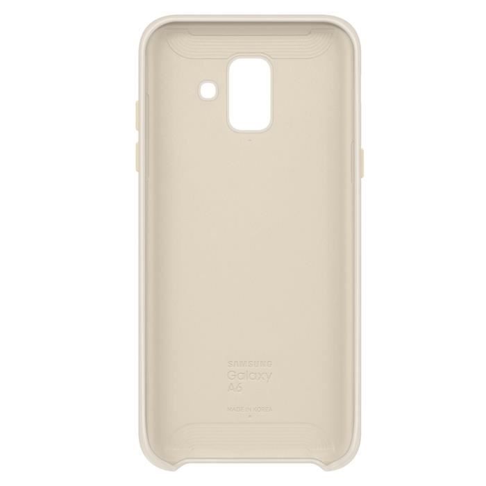 Samsung coque double protection a6 - or