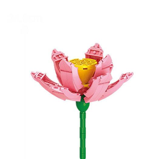 Flower Model Eternal Bouquet Building Blocks Creative Home Desk Plant Decoration Assemble Bricks Educational Toy Girl Kids Gifts