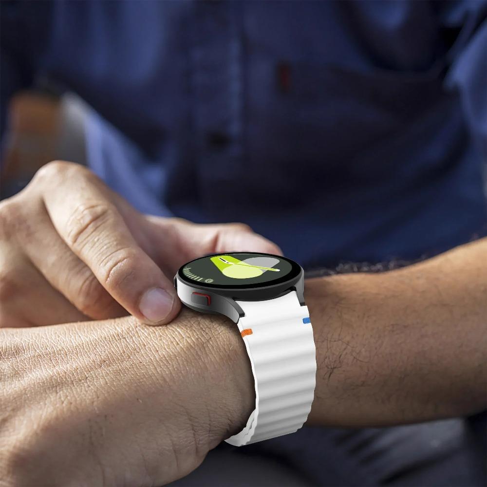 Официальный силиконовый ремешок для Samsung Galaxy Watch 7/FE/6/5/4 44мм 40мм Браслет наручный Galaxy Watch 6 4 Classic 47/43/46/42мм