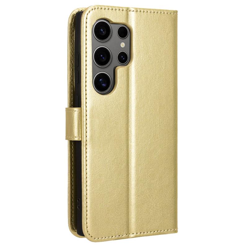 Для Samsung Galaxy S24 Ultra Phone кожаный чехол защитный чехол с подставкой-кошельком