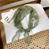 Flower Lace Triangle Scarf Women's Spring and Autumn Summer Korea Hollow Fashion Scarf Small Headscarf Strap Decoration