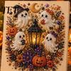 Unique Halloween Party Giveaways Faux Pearl Painting Kit, Cute Ghost 3D Art DIY Easy for Craft Enthusiasts Kit Adults, Christmas Home Festive
