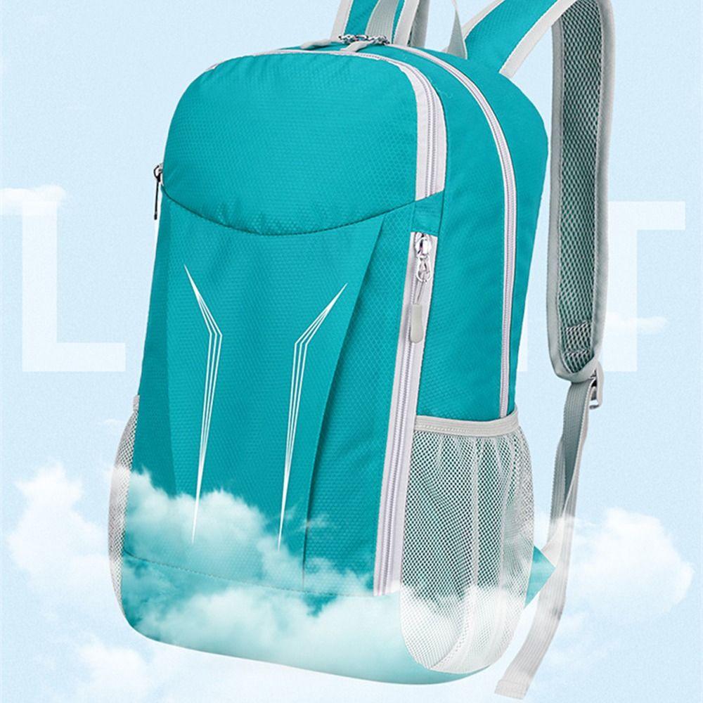 Zipper Cycling Backpack Foldable Traveling Daypack Casual Mountaineering Backpack  Camping