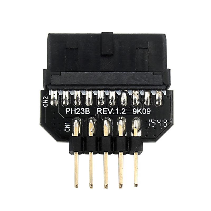 Разъем передней панели Usb3.0 19-контактный на Usb 9-контактный адаптер для материнской платы Usb3.0 на Usb 2.0 20-контактный адаптер