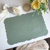 Leather placemat ins wind retro dining table mat European creative thermal insulation mat Nordic waterproof and oil-proof western dining mat