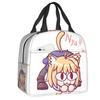 Neco Arc Cat Insulated Lunch Bags for Women Cartoon Comic Game Resuable Cooler Thermal Bento Box Work School Travel