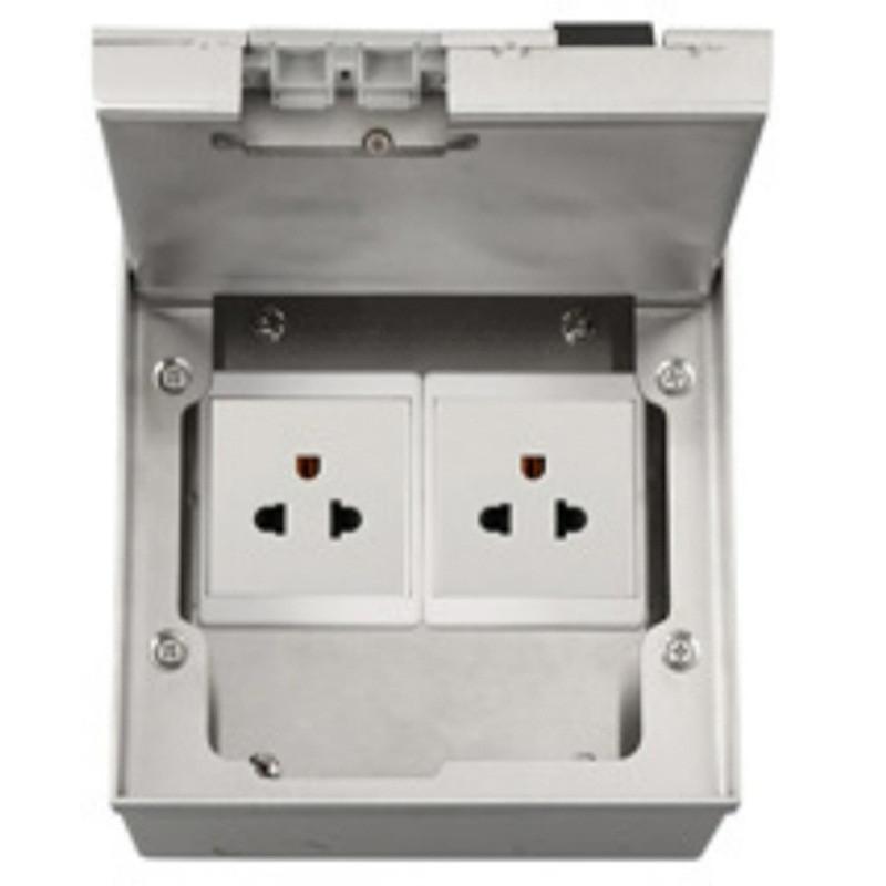 Marble Flat Floor Insert Multifunctional Pure Stainless Steel Power Ground Plug Household Floor Socket Box