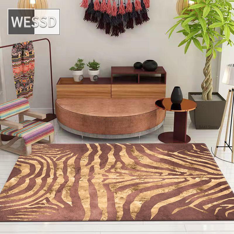 Роскошный ковер с животным принтом, прикроватный коврик для подростковой комнаты, ковер для зала, ковер для журнального столика
