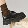 Women's Japanese JK Uniform Low-Top Thick Sole 1461 Style Lace-Up Leather Shoes