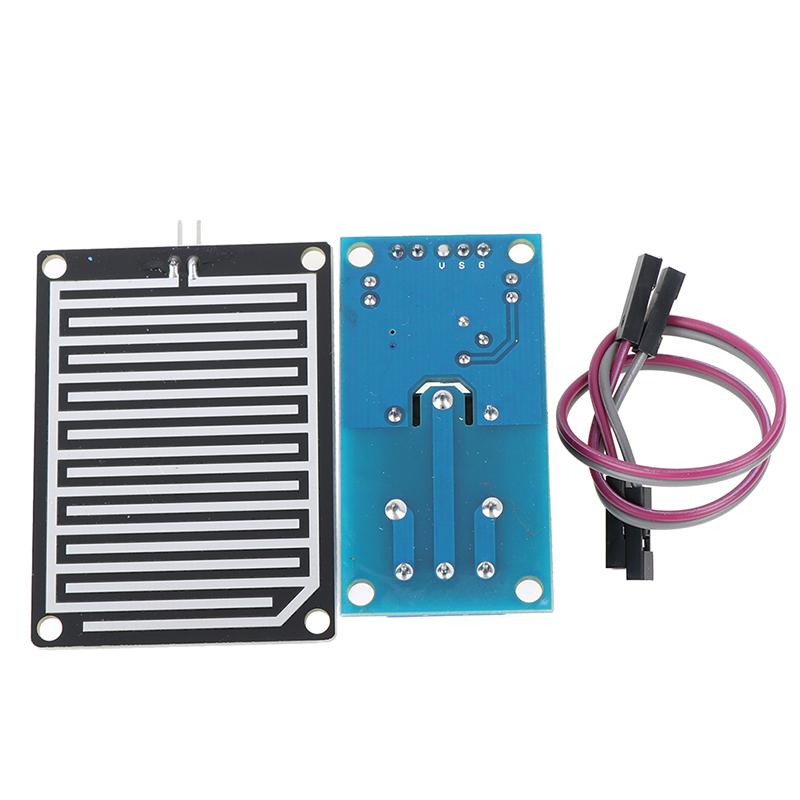 Модуль обнаружения датчика дождевой воды + DC 5V 12V релейный модуль управления для Arduino