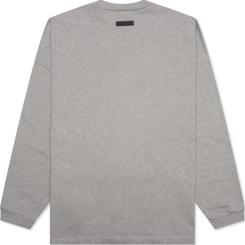 Fear of God Футболка Essentials с длинным рукавом, темно-меланжевая, мужская, серая 125SP242013F