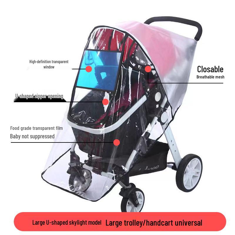 Universal Baby Stroller Rain, Wind, and Dust Cover