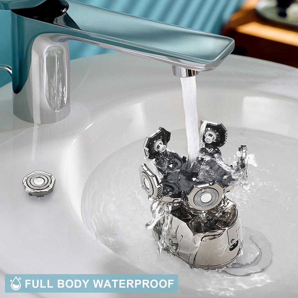 Men 5 In1 Bald Head Shaver Multifunctional Grooming Kit Cordless Electric Shavers USB Rechargeable KTY