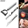 1 Set Stainless Steel Peeler For Kitchen Gadgets Multifunctional Vegetable Cutter Fruit And Vegetable Tools Potato Carrot Grater