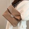 Autumn new fashion pleated messenger bag bag large capacity simple commuter underarm bag chain shoulder bag women