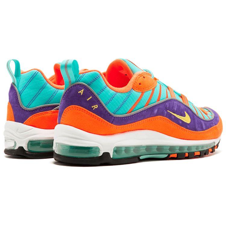 Nike Кроссовки унисекс Air Max 98 QS Cone Multi-Color Tour-Yellow-Hyper-Grape 924462-800