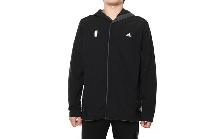 adidas Куртки Мужские Черные С Капюшоном Умеренные Другие DY8756