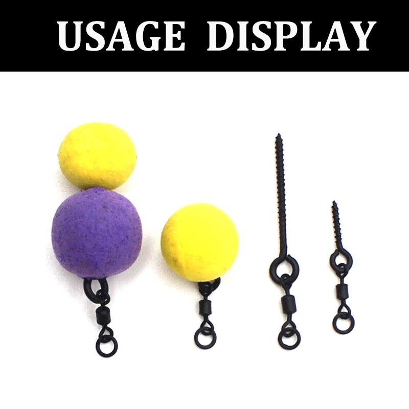 10 шт. винт для бойла с кольцом mirco вертлюг для Ronnie Rig D-Rig Chod Rig терминал снасти держатель приманки винт аксессуары для ловли карпа