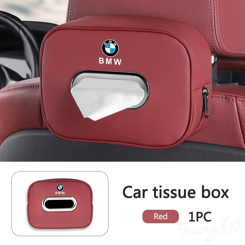 Nappa Leather Car Tissue Box Center Console Armrest Napkin Box For BMW F20 G20 G30 X3 X4 X5 G05 X6 X7 G11 F15 F16 G01 Keychain AZ7