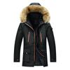 Mens Warm Thick Thermal Outdoor Overcoat Zipper Multi-pocket Men Winter Jacket Fur Collar Casual Hooded Parka Down Jackets
