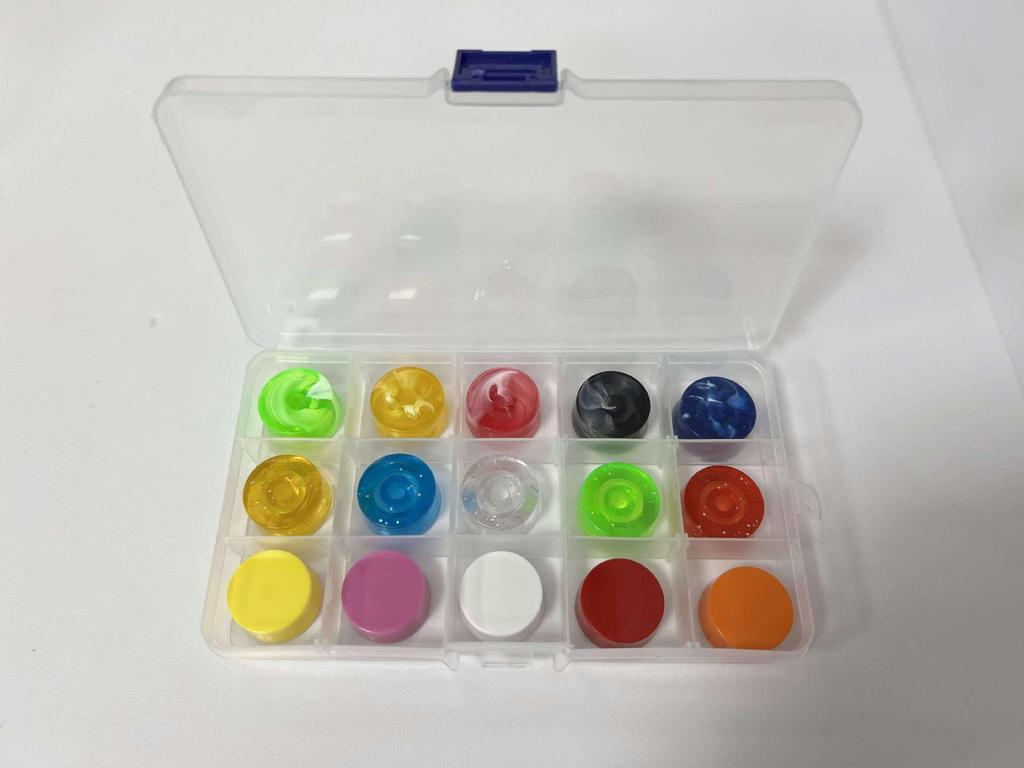 Набор ручек громкости и тона для электрогитары/бас-гитары EPI - Прозрачные колпачки в форме бочонка