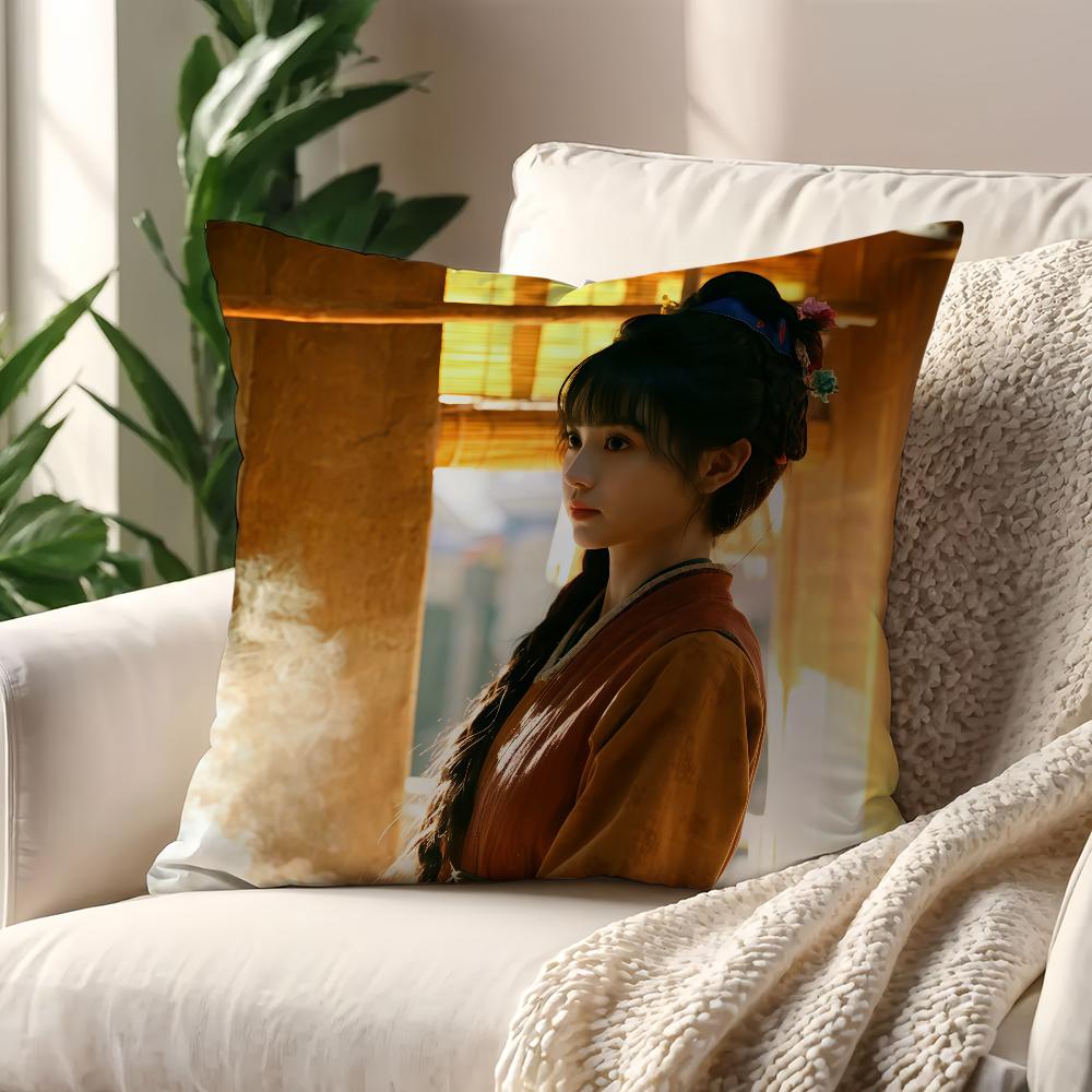 TV Pursuit of Jade Fan Changyu cushion cover For Pillow Printing Sofa Decoration Home Room Coffee Shop Office Nordic Simplicity