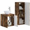 Bathroom Furniture Set 2 pcs Smoked Oak 33 x 34.5 x 100 cm