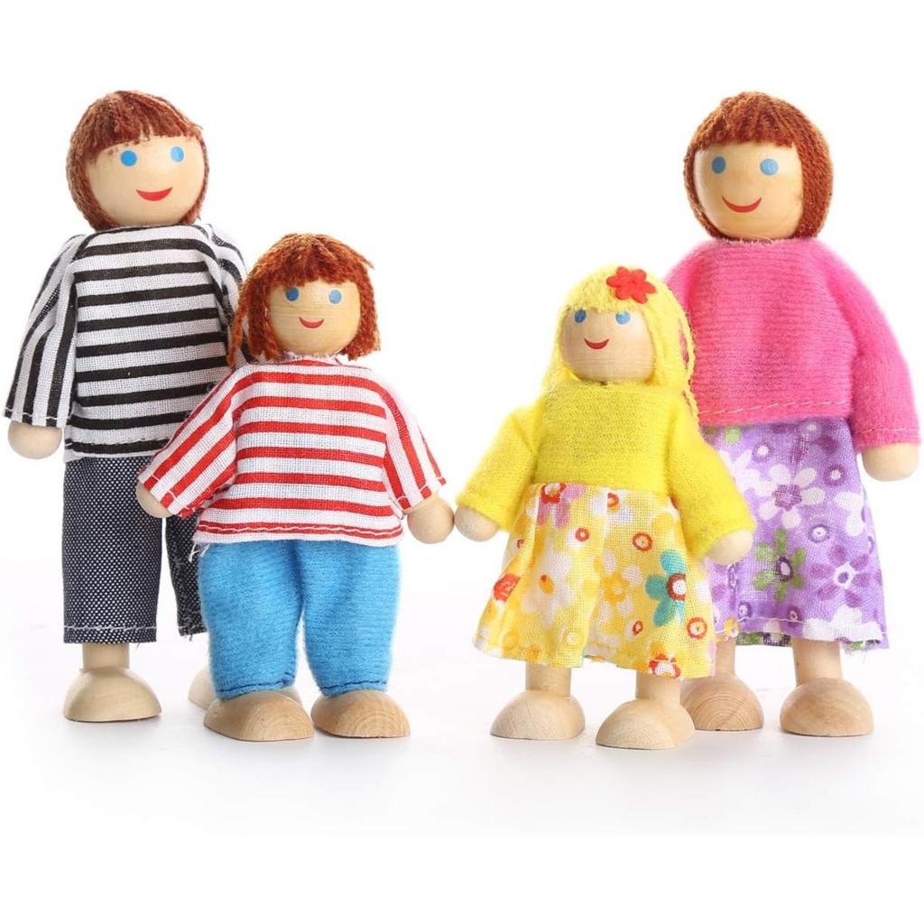 Кукольный семейный кукольный домик для детей, подарок, деревянный