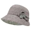 New Wide Brim Bucket Hat Flower Design Foldable Sun Hat Breathable Fabric Sun Protection