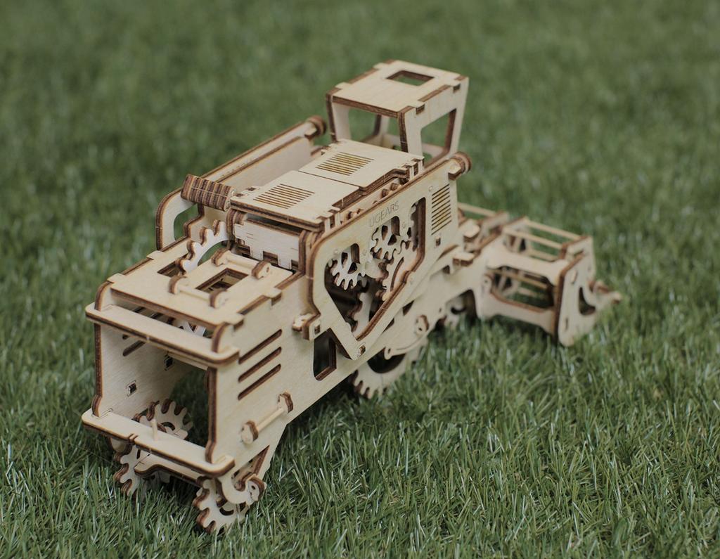 Ugears Combine Harvester Wooden Block Puzzle Toy 70010 [Item]