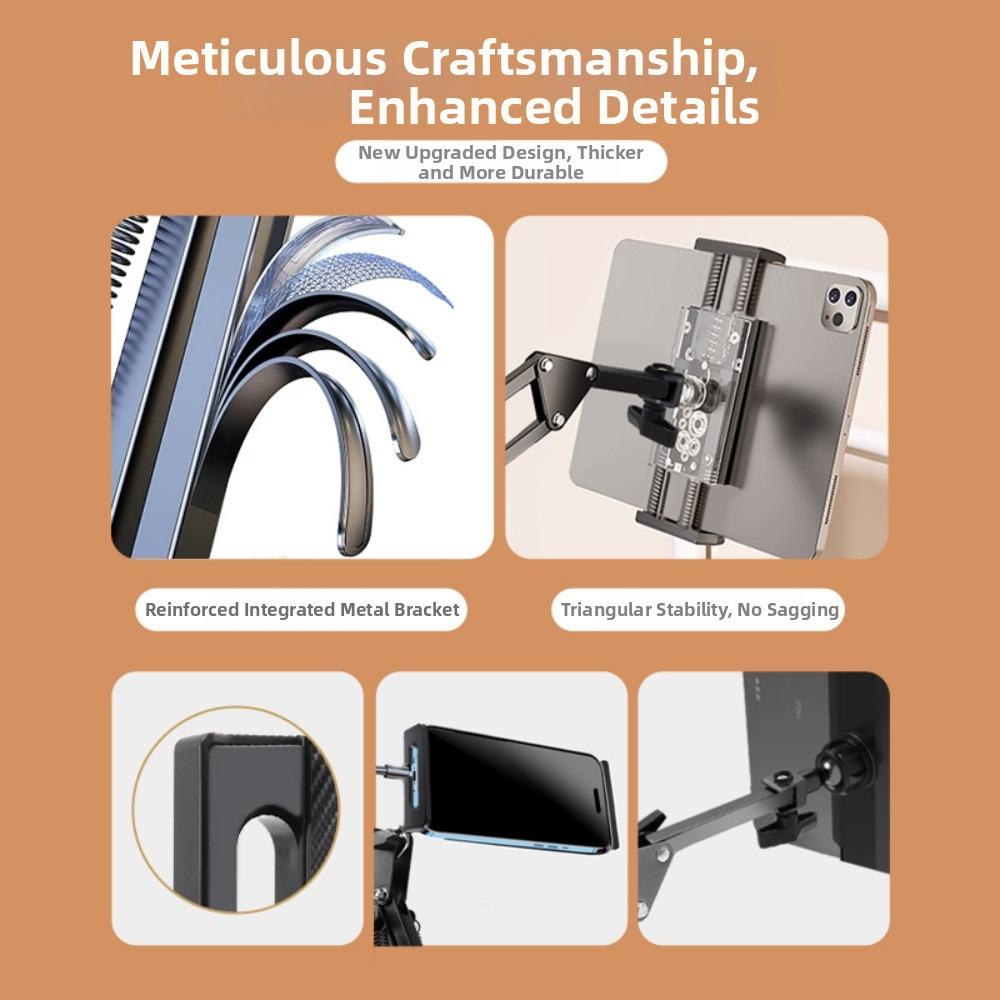 Adjustable Bed Tablet Holder Long Arm Lazy Bracket for 4.7-13" for iPad Mini Air Pro