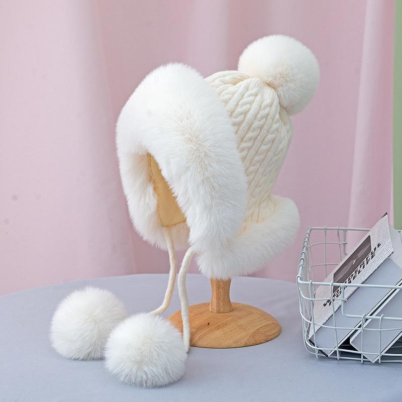 Хозяин-лавандовая шапка зимой плюс бархатные утолщенные осенние и зимние холодостойкие и теплые женские модные новые циклические шапки