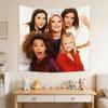 Винтажный настенный гобелен Spice Girls, Декор в эстетике Y2K, Мягкая, приятная для кожи персиковая ткань, Модный настенный декор для комнаты в общежитии
