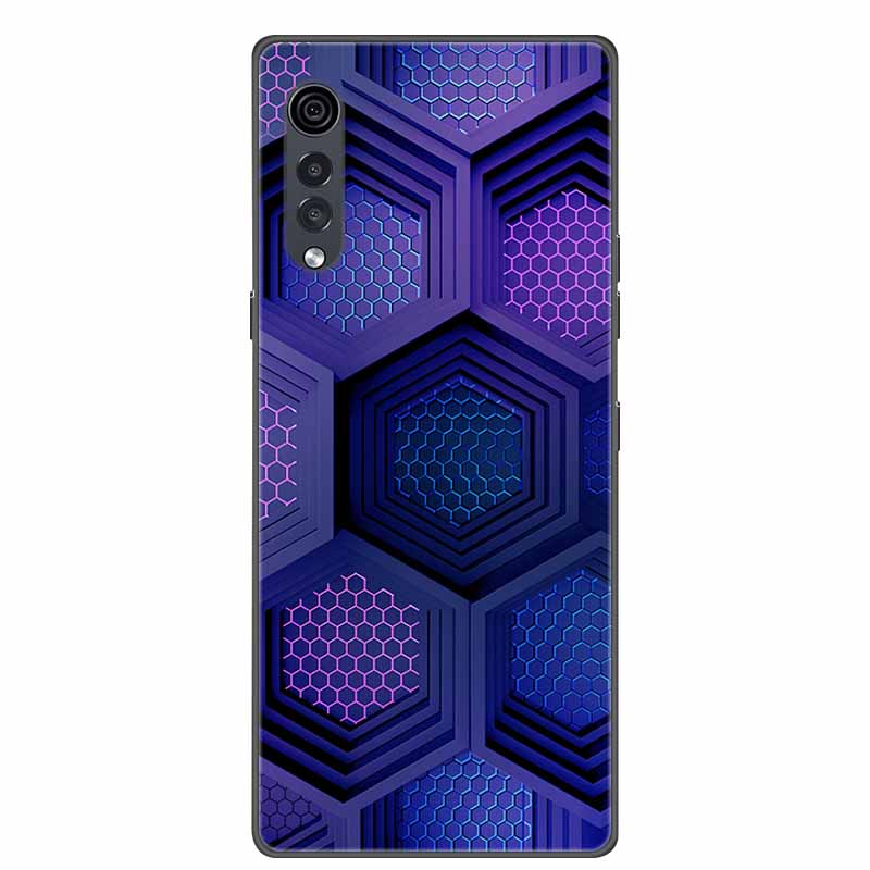 Для телефона LG Velvet Роскошный Чехол Черный Мягкий Силикон ТПУ Задняя Крышка для LGVelvet 5G Funda LMG910EMW Защитный Колпачок Capa Мультяшный Coque