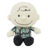 Nakajima Corporation Peanuts Mint Stripe Charlie Brown Small Plush Toy 184405-23