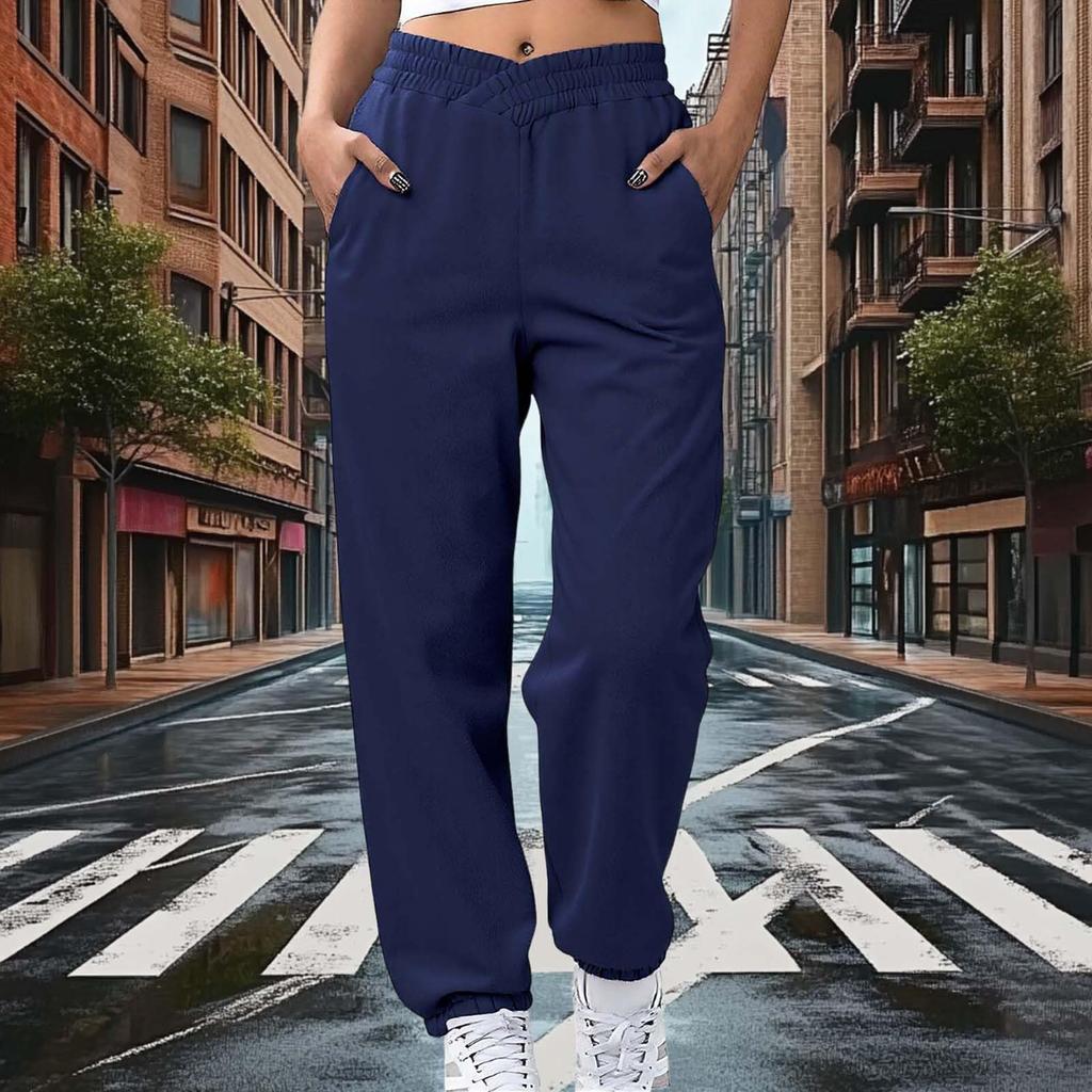 Sweatpants Women Pants With Pockets Fleece Lined Joggers Loose Jogger Pants