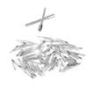 100pcs Silver Color Winding Stems Steel Material Replacement Part  Professional Use