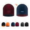 Wrels Knitted Hat Double-Sided Pullover Hat Warm Thickened Winter Hats Windproof Sun-Proof Beanie Hat Elastic Cycling Ski Cap