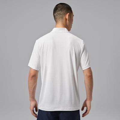 Men's Jordan Sport Polo Shirts Men's White Lapel Moderate