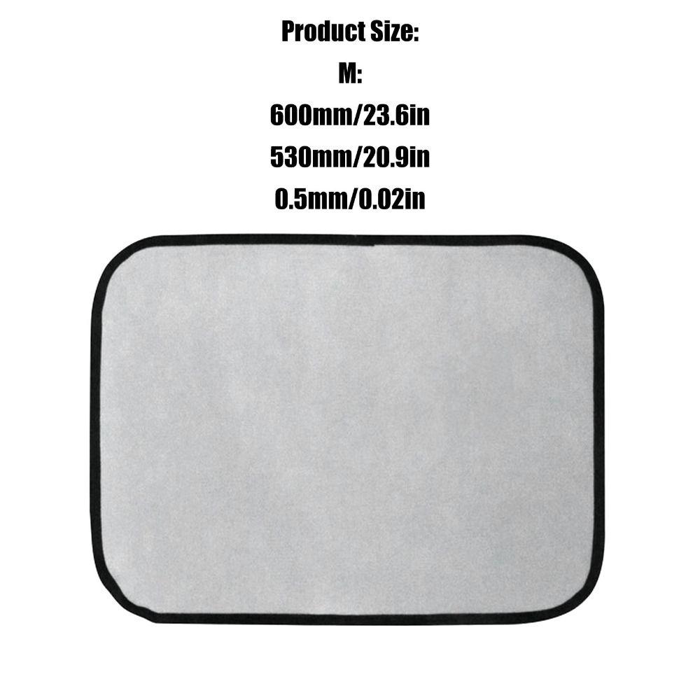 Filleted Corner Flame Retardant Rug Grey Camping Protection Rug Outdoor Protection