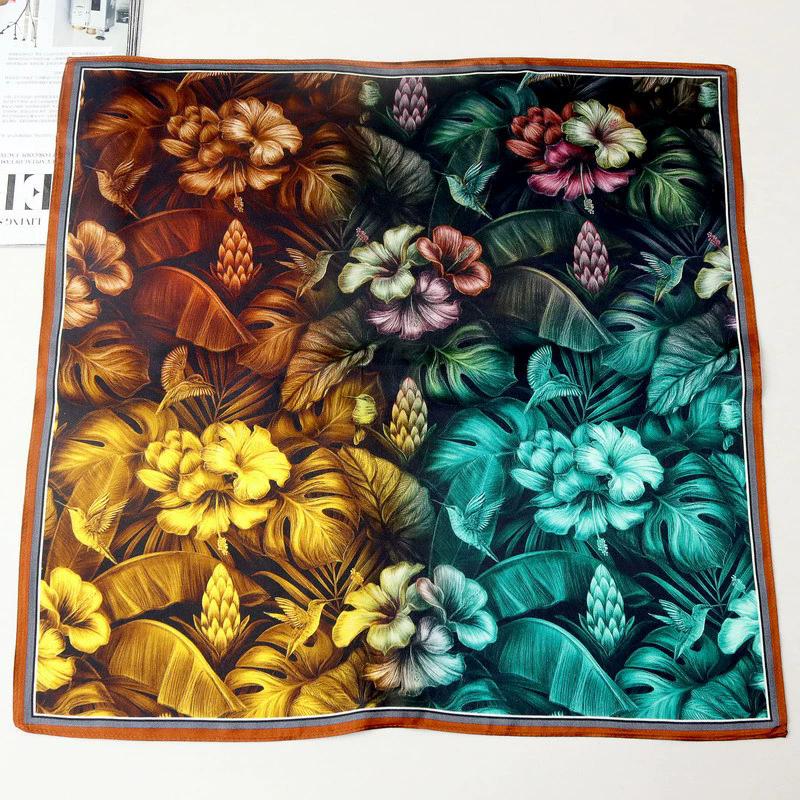 Hangzhou Natural Real Silk Scarf Neck Kerchief Foulard Female Bandana Scarves Women Hijab Shawl Wraps Square Headkerchief